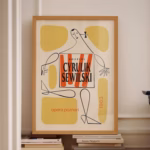 Opera Art Yellow Red Wall Art Opera Poster Jazz Poster Theatre Print Exhibition Poster Yellow Poster Jazz Wall Art