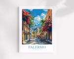 Palermo Travel Print Sicily Home Dcor Palermo Art Print Sicily Town Room Print For Sicily Gift Palermo Poster Wall Art For Italy