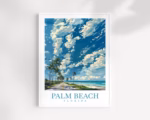 Palm Beach Travel Print Florida Wall Art Palm Beach Wall Hanging Home Dcor Palm Beach Gift Art Lovers Gift Beach Florida Palm Beach Art