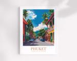 Phuket City Travel Print Thailand Wall Art Phuket Wall Hanging Home Dcor Phuket Gift Lovers Wall Art Thailand Travel Gift Travel Art