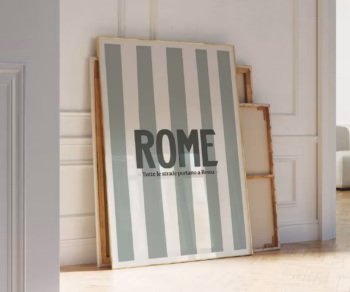 Rome Travel Poster Rome Wall Art Art Exhibit Poster Affordable Wall Art Museum Poster 24x36 Rome Poster Retro Travel Poster