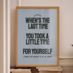 Trendy Blue Poster Positive Affirmation Wall Art Retro Mac Miller Self Care Print Blue Poster Print Self Love Poster And Prints